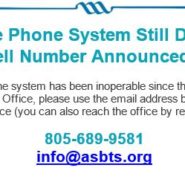 Church Office Phone System Still Down; Temporary Cell Number Announced