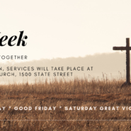 Click Here for 2019 Holy Week Schedule