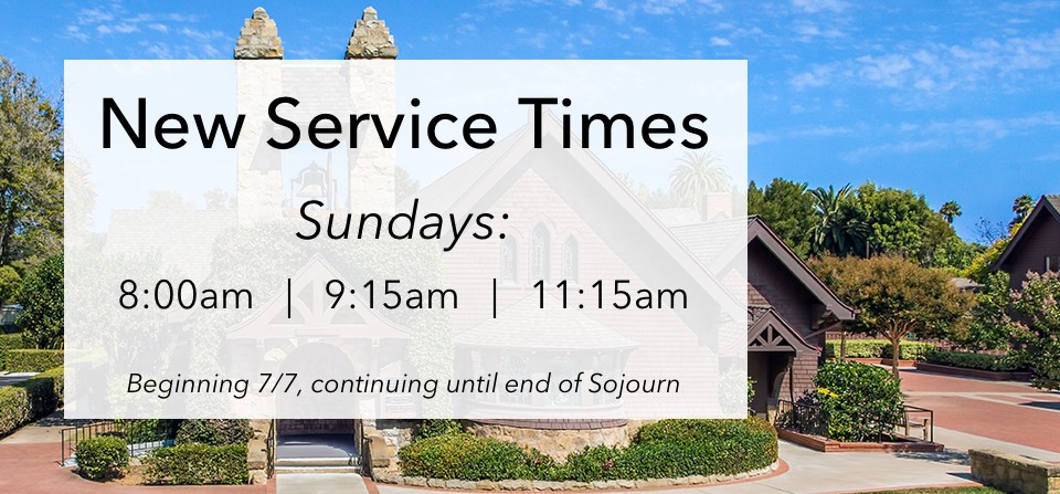 New Service Times - All Saints Episcopal Church