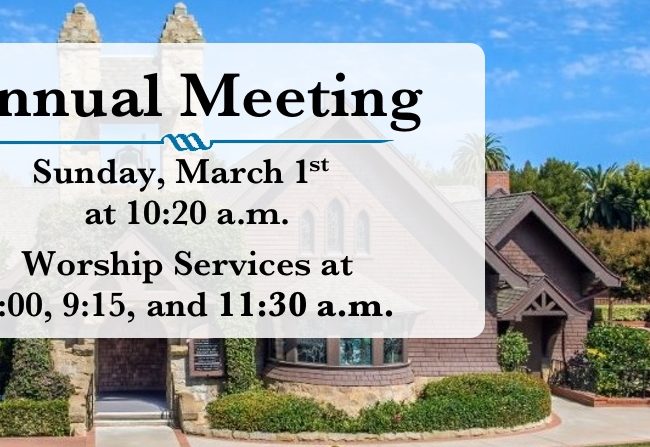 Annual Meeting March 1st